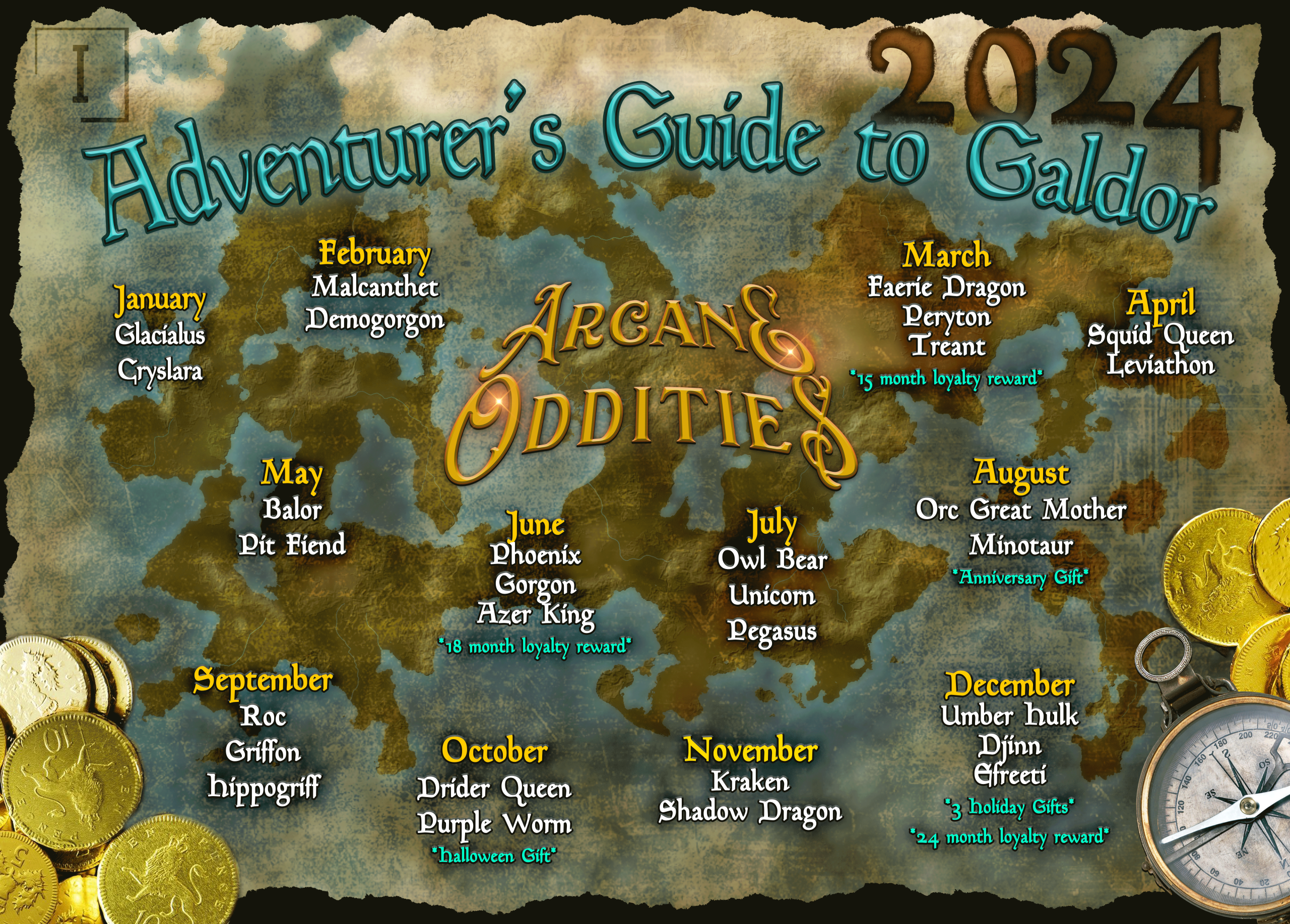 Adventurer's Guide to Galdor 2024 - Arcane Oddities Preview